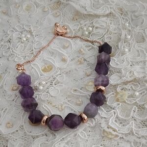 Elegant Purple Beaded Bracelet